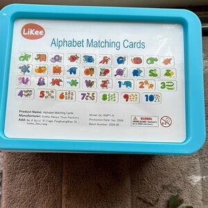 Alphabet Matching Cards - Blue